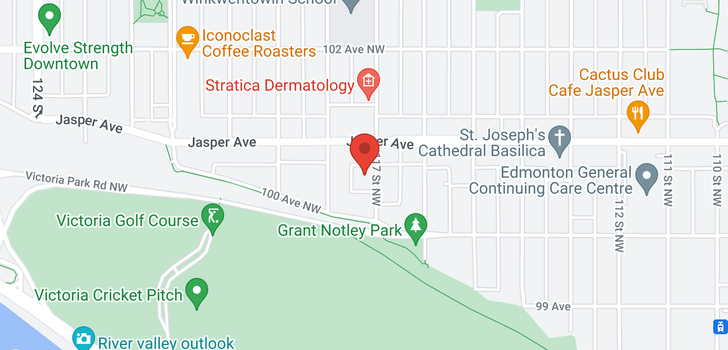 map of #1404 10046 117 ST NW NW